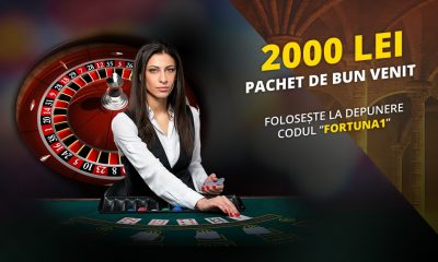 Casino, Live Casino și Vegas la Fortuna. 2.000 RON bonus