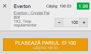Ponturi Everton - Crystal Palace (19.05.2022)