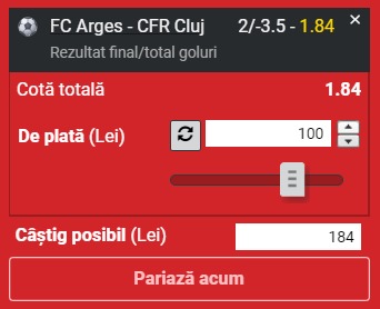 Ponturi FC Argeș - CFR Cluj (07.05.2022)