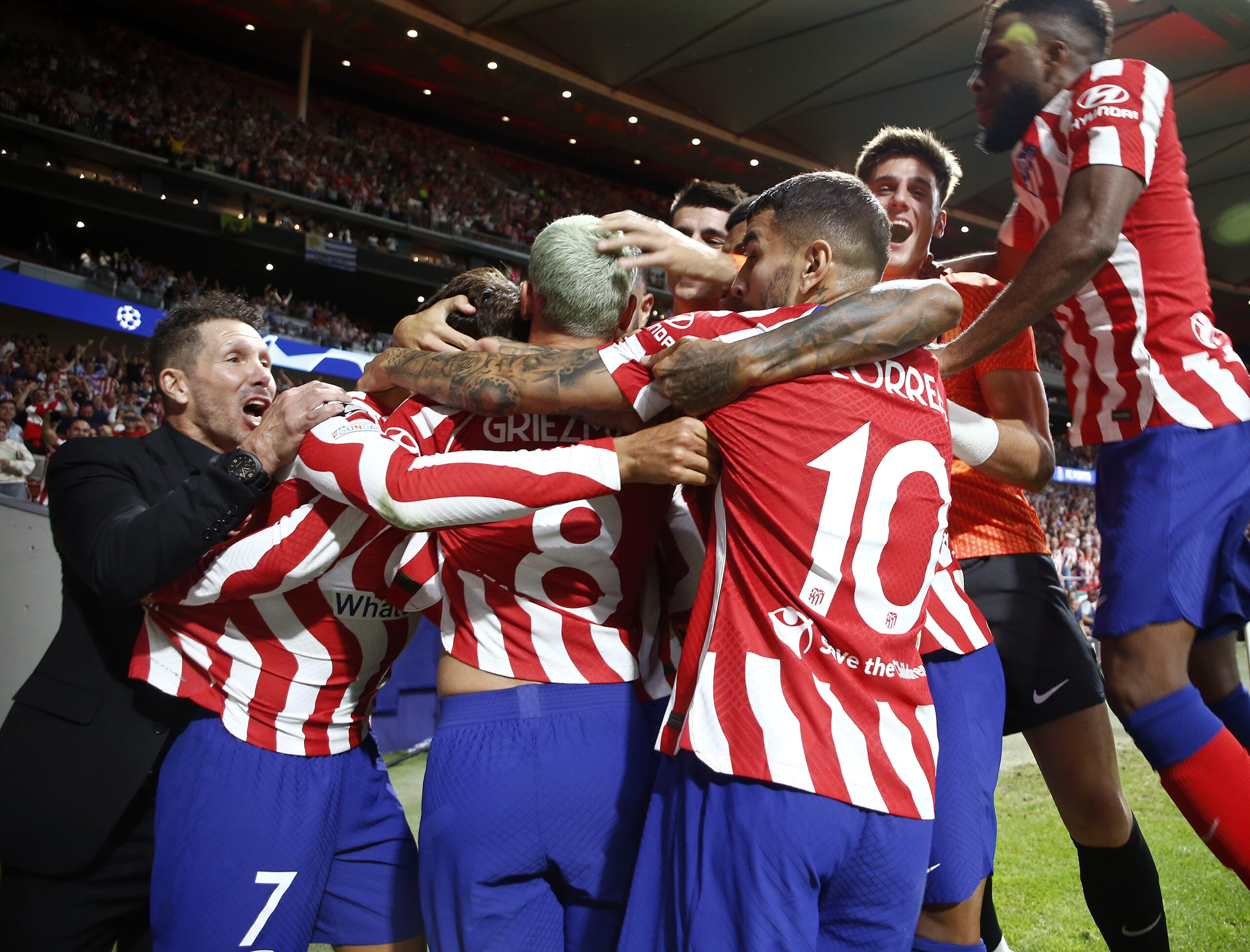 Atletico Madrid vine după victoria din Liga Campionilor cu FC Porto