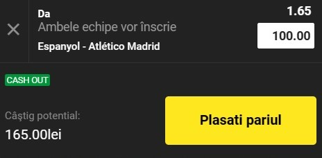 Ponturi pariuri Espanyol - Atletico Madrid (24.05.2023)