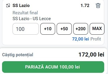 Ponturi pariuri Lazio - Lecce (12.05.2023)