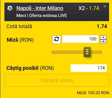 Ponturi pariuri Napoli - Inter (21.05.2023)