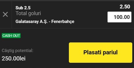 Ponturi pariuri Galatasaray - Fenerbahce (04.06.2023)