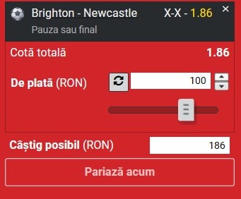 Ponturi pariuri Brighton - Newcastle (02.09.2023)