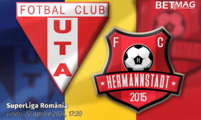 UTA Arad - Hermannstadt 12.04.2024 Ponturi pariuri SuperLiga România
